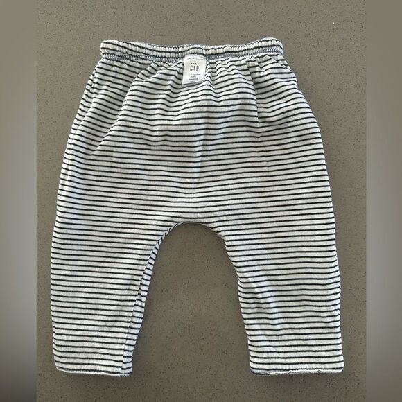 Baby gap reversible baby blue stripped matching set size 3-6 months - Picture 5 of 6